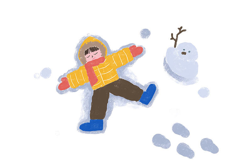 雪の子供