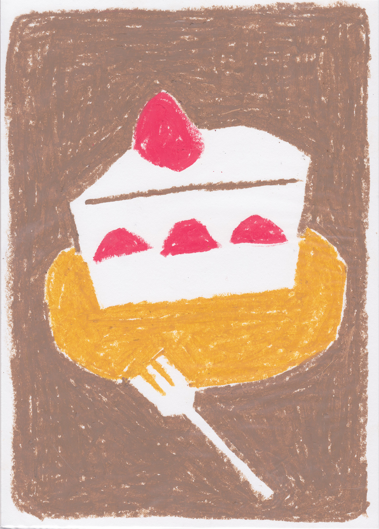 食べ物ショートケーキのイラスト